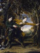 Sir Joshua Reynolds Colonel Acland and Lord Sydney, 'The Archers Sweden oil painting artist